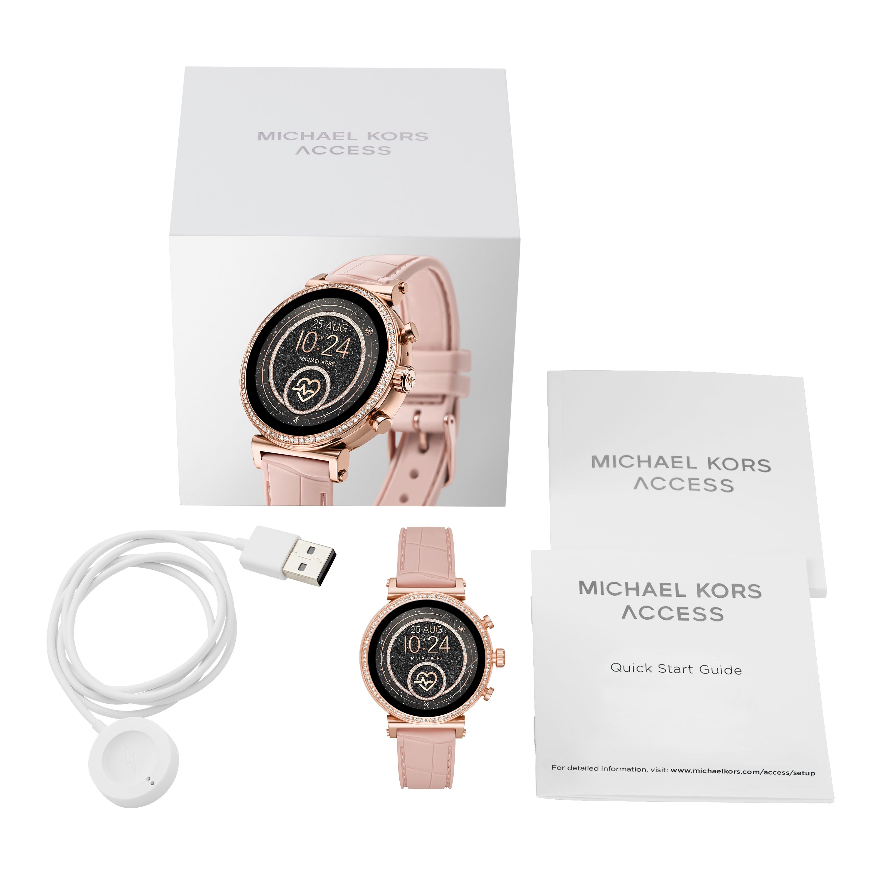 michael kors rose gold sofie smartwatch