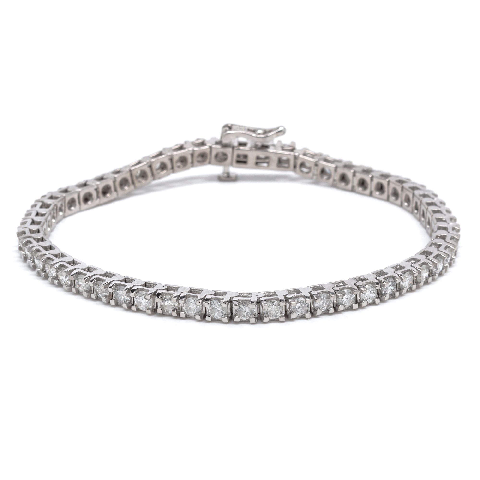 14K White Gold Classic Diamond Tennis Bracelet (7.00 ct. tw.) – Little