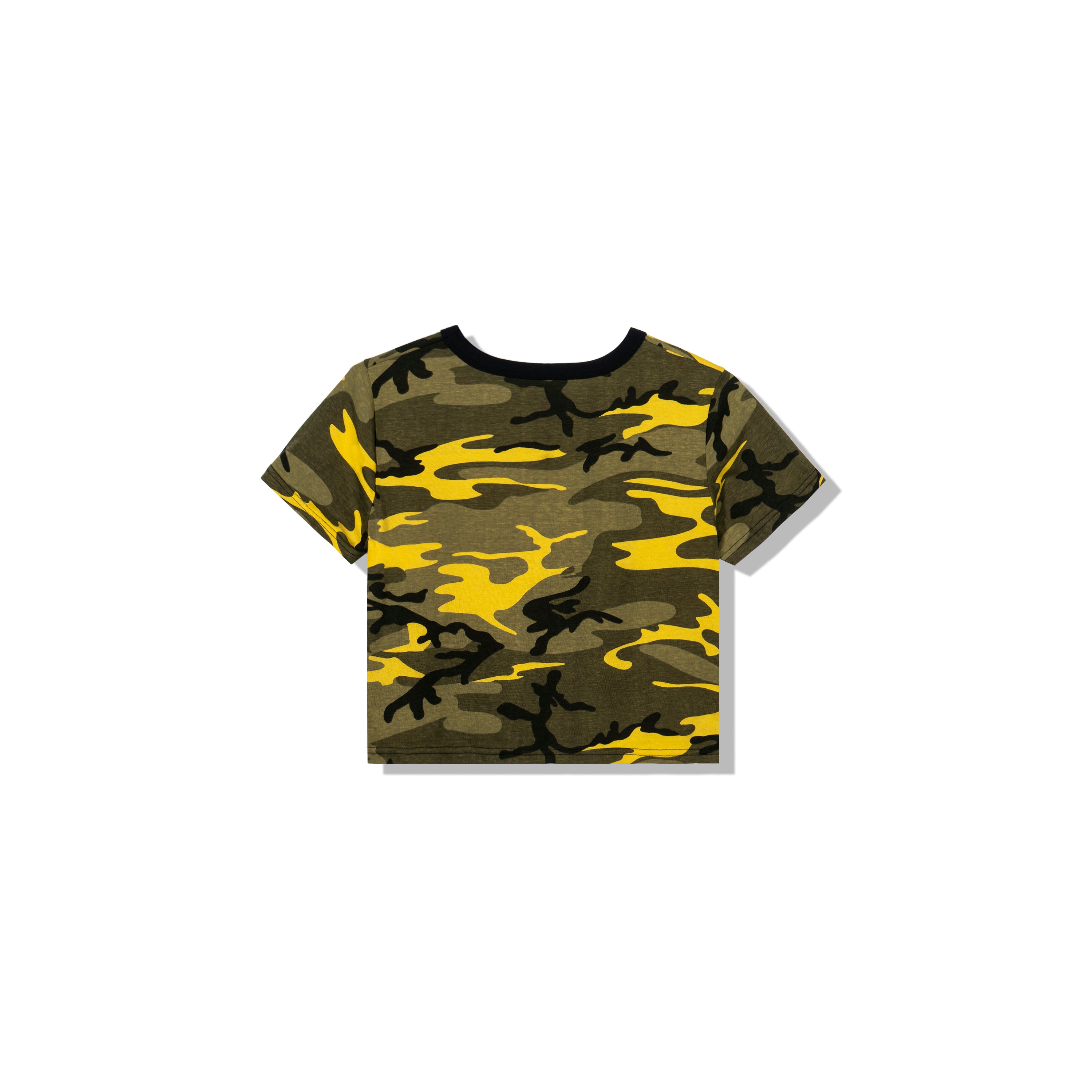 Geenie Yellow Womens Crop Top