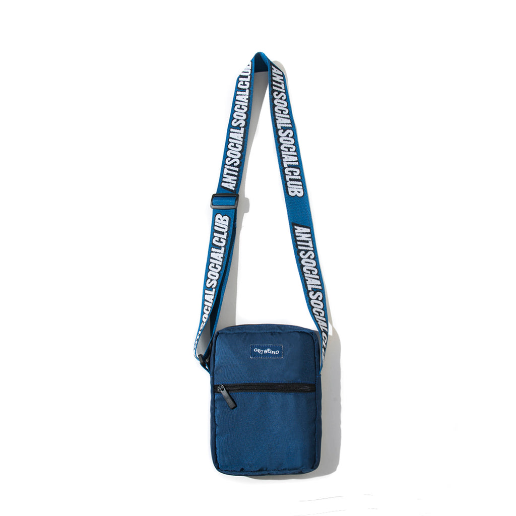 blue side bag