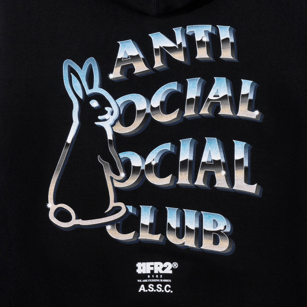 FR2 X ASSC Magnetism Black Hoodie – AntiSocialSocialClub