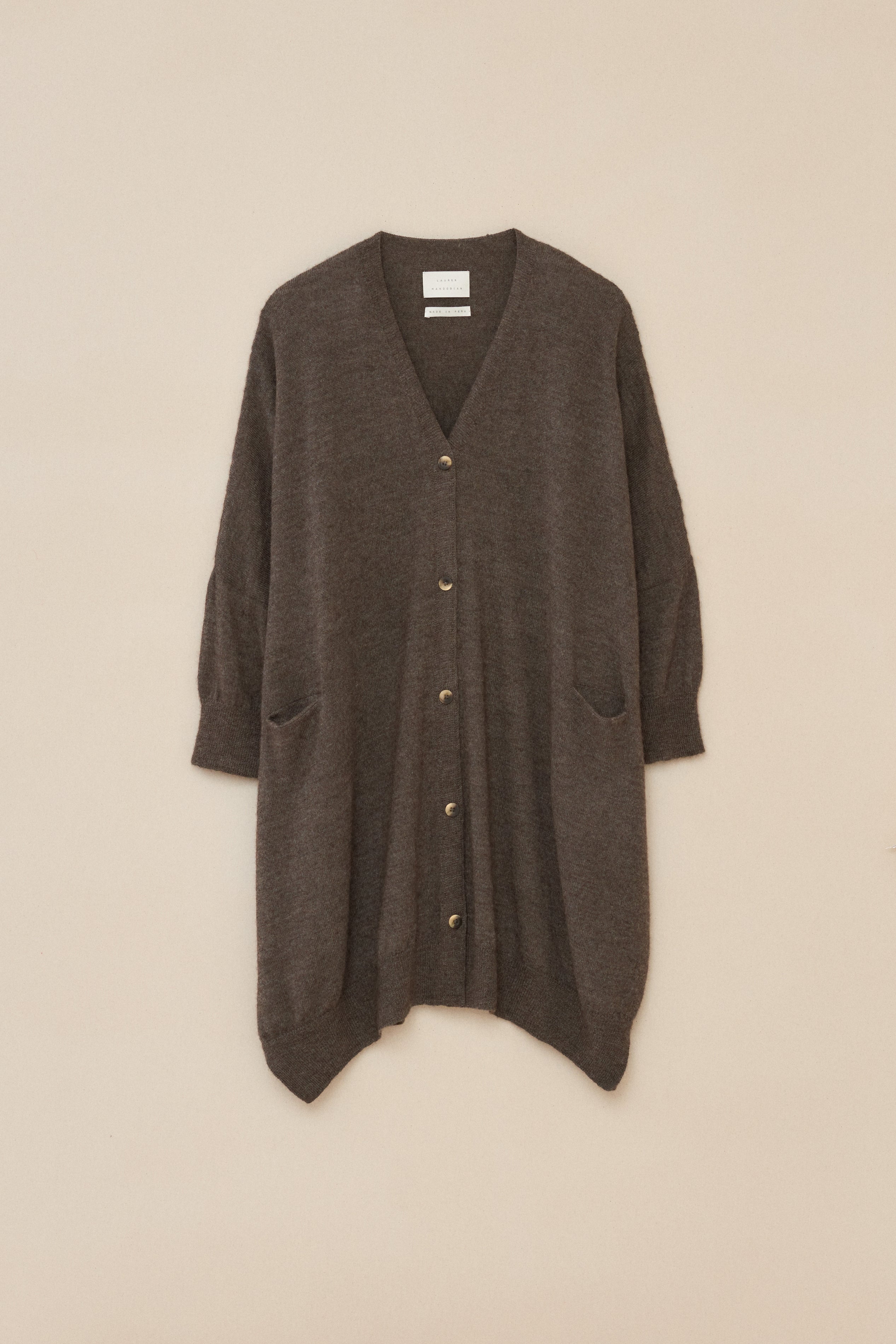 WIDE BUTTON CARDIGAN