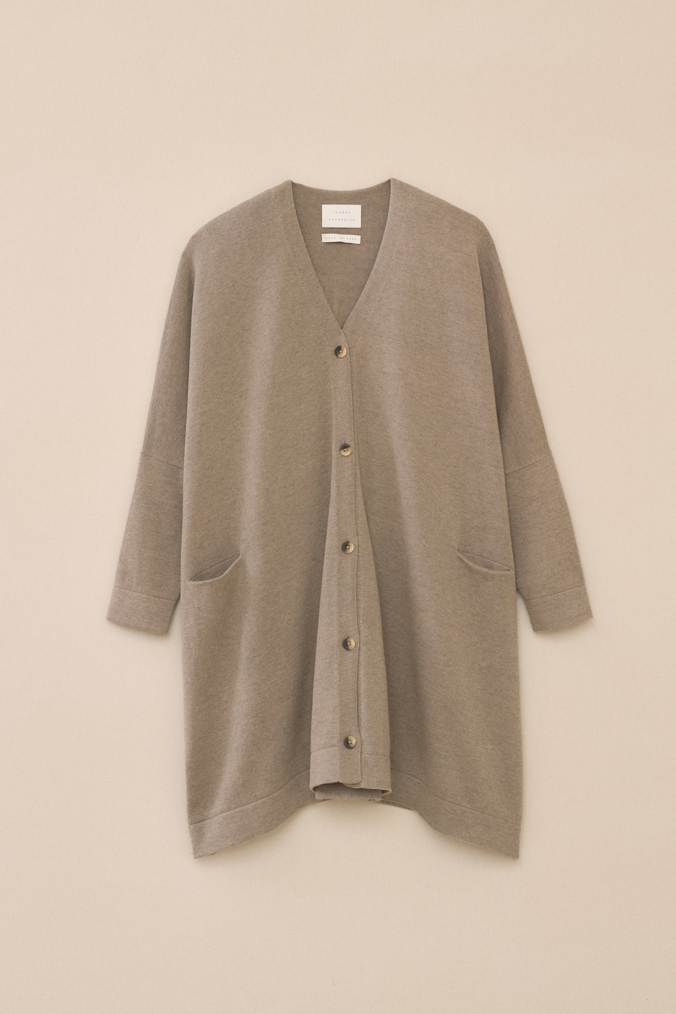 ennoy BUTTON CARDIGAN (BROWN) S-