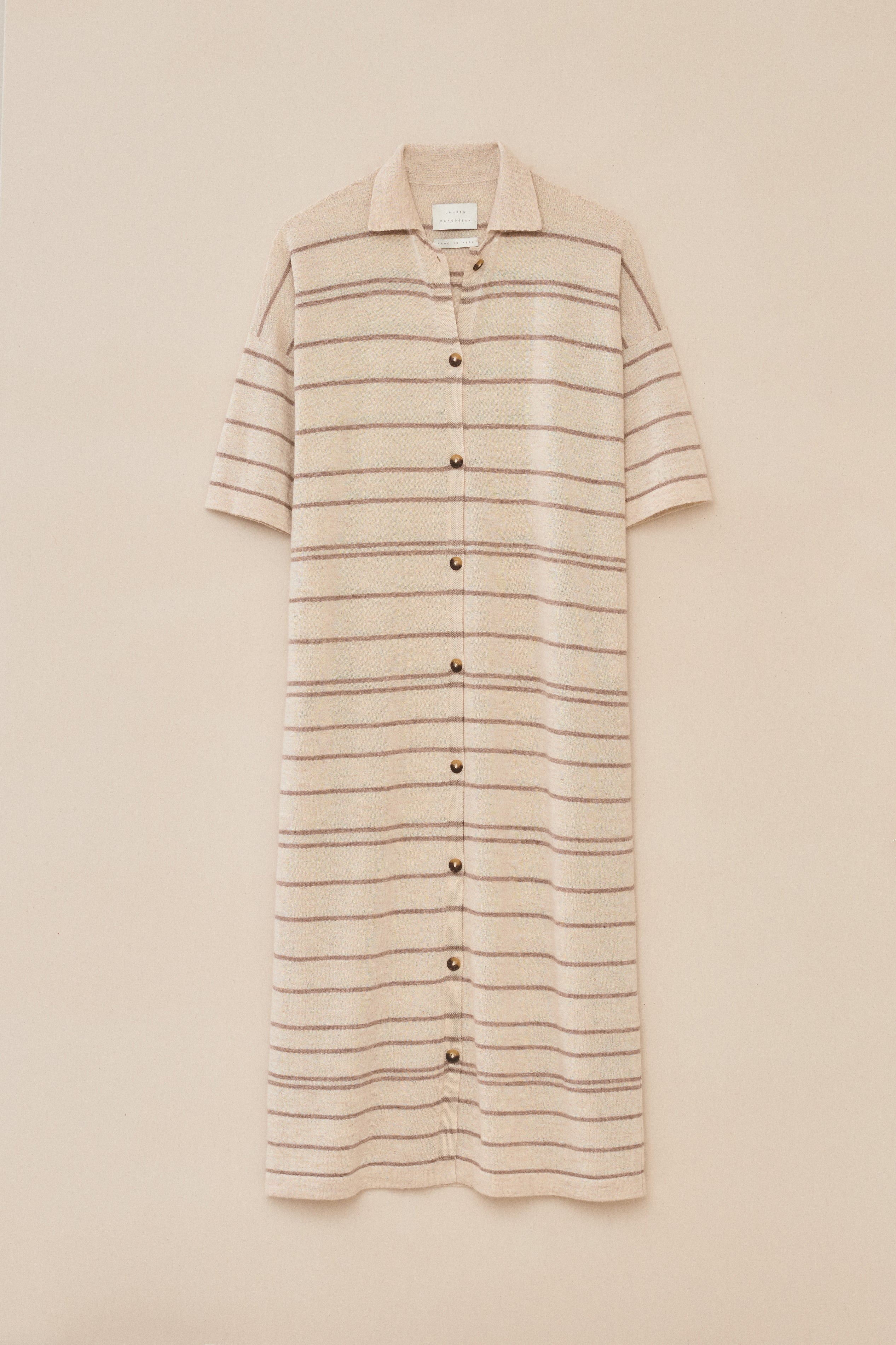 BANDED SHIRT DRESS