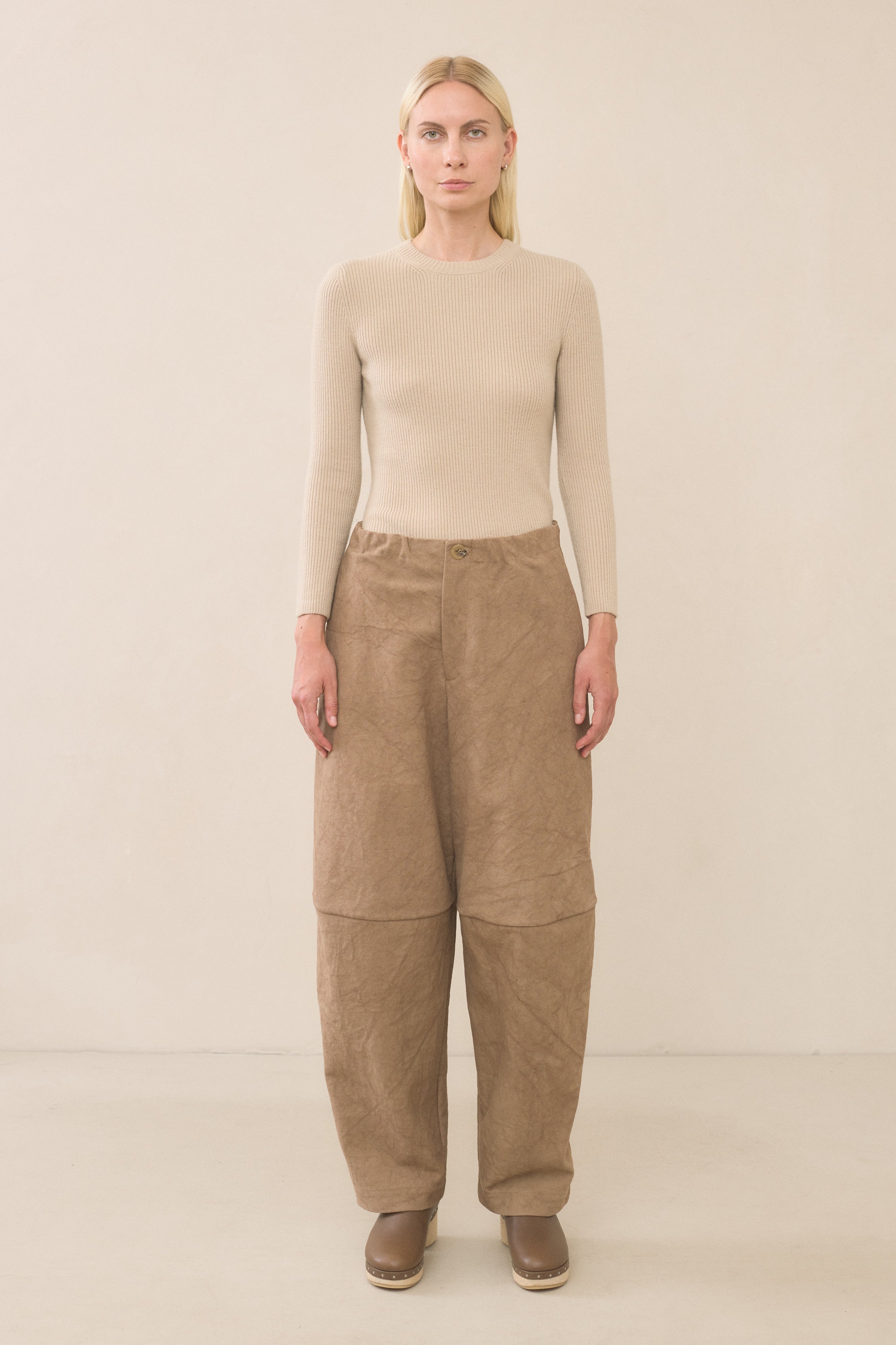 Lauren Manoogian Split Pants in Natural