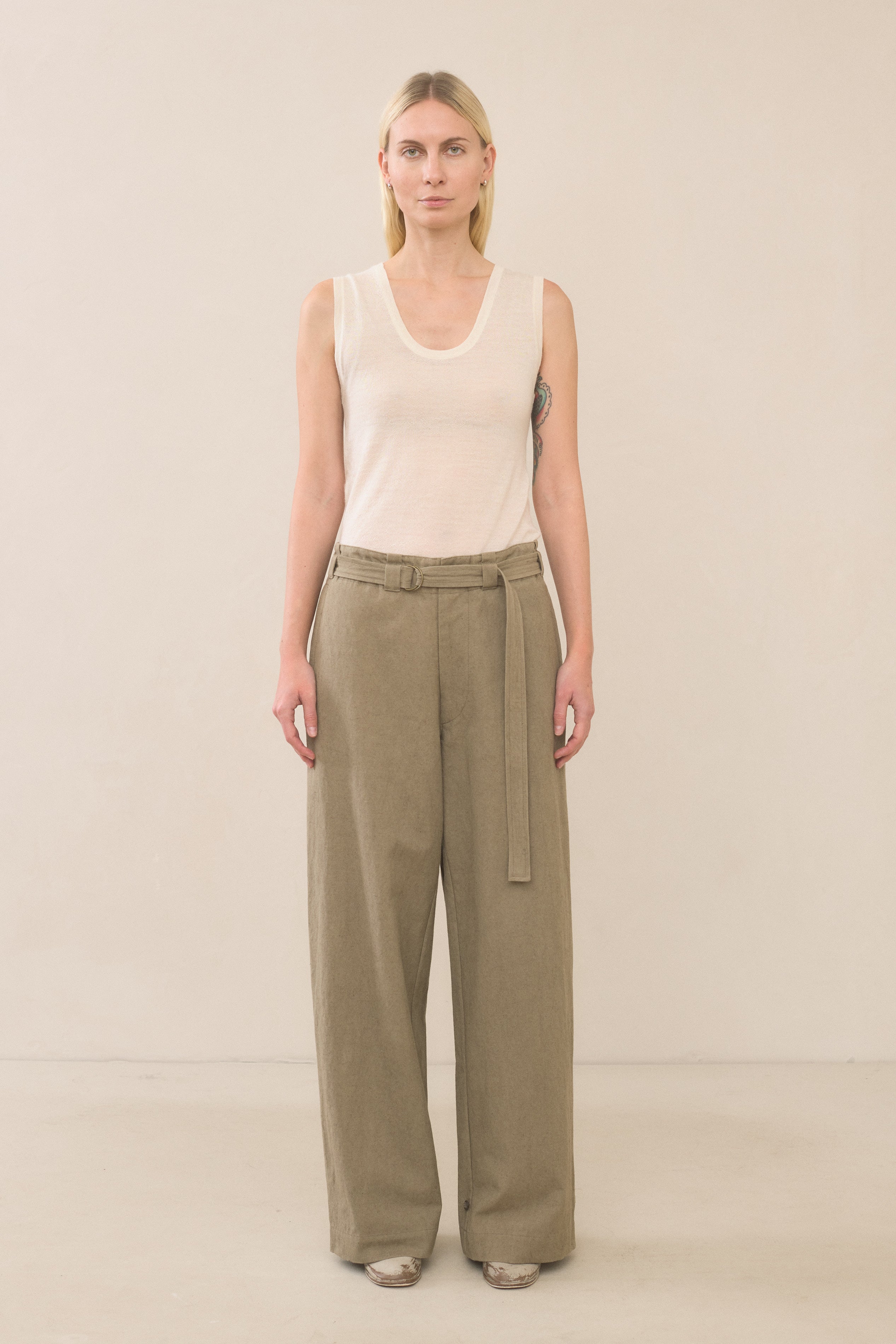 BELTED PANTS - hover image