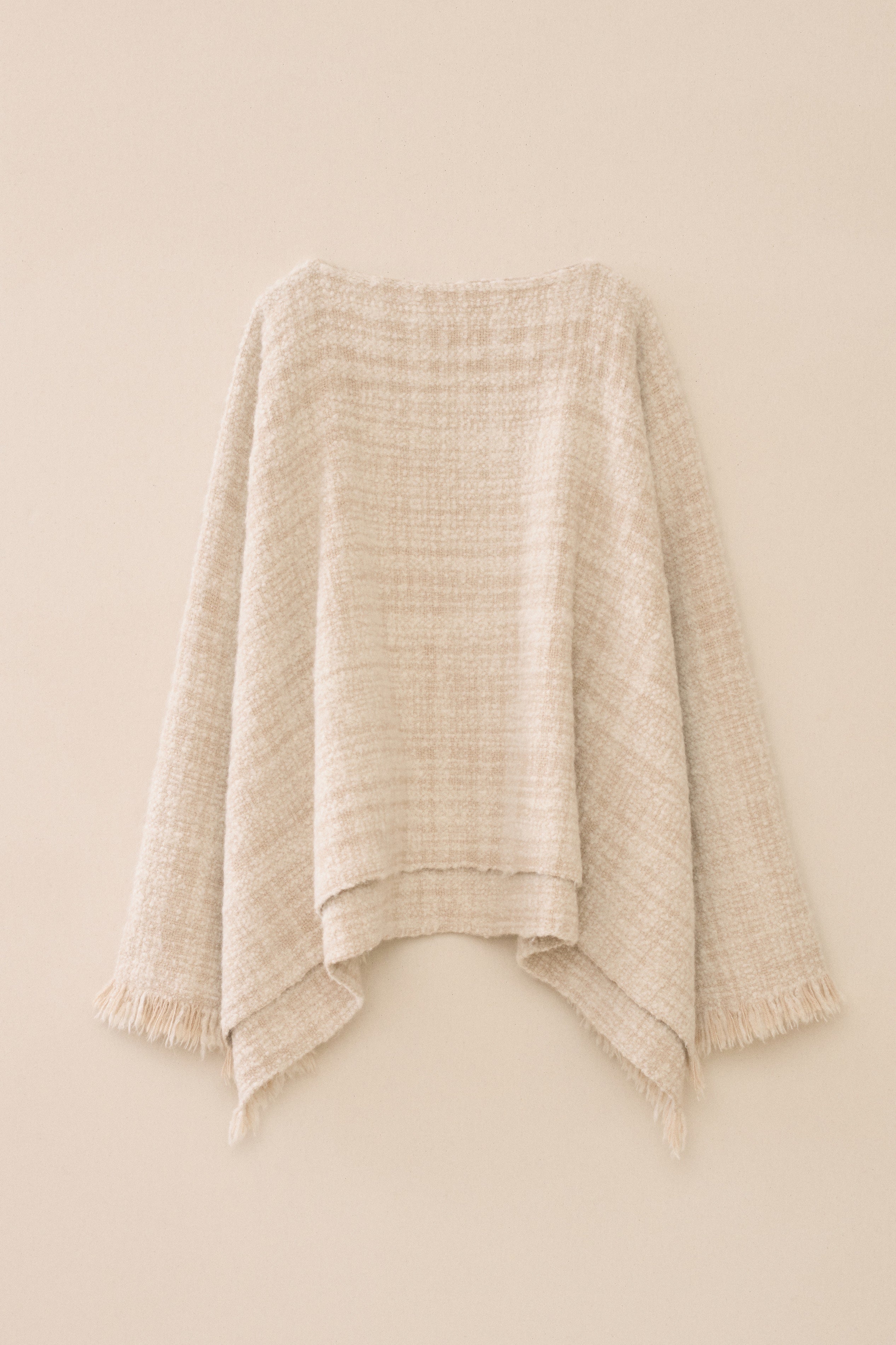 HANDWOVEN FADE PONCHO - hover image