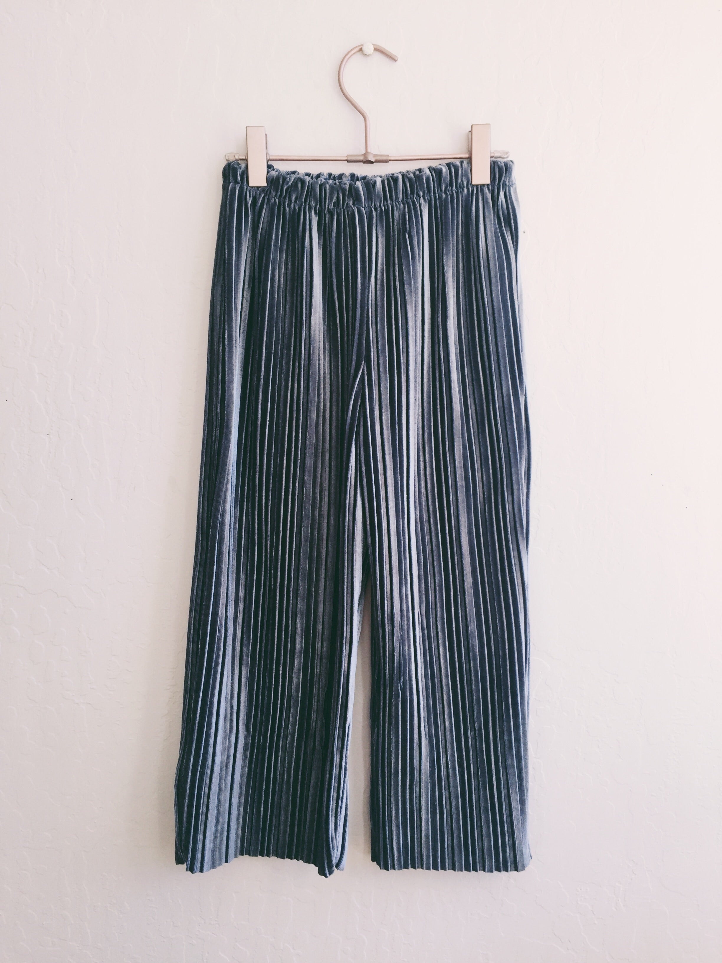 Pleated Velvet Pants