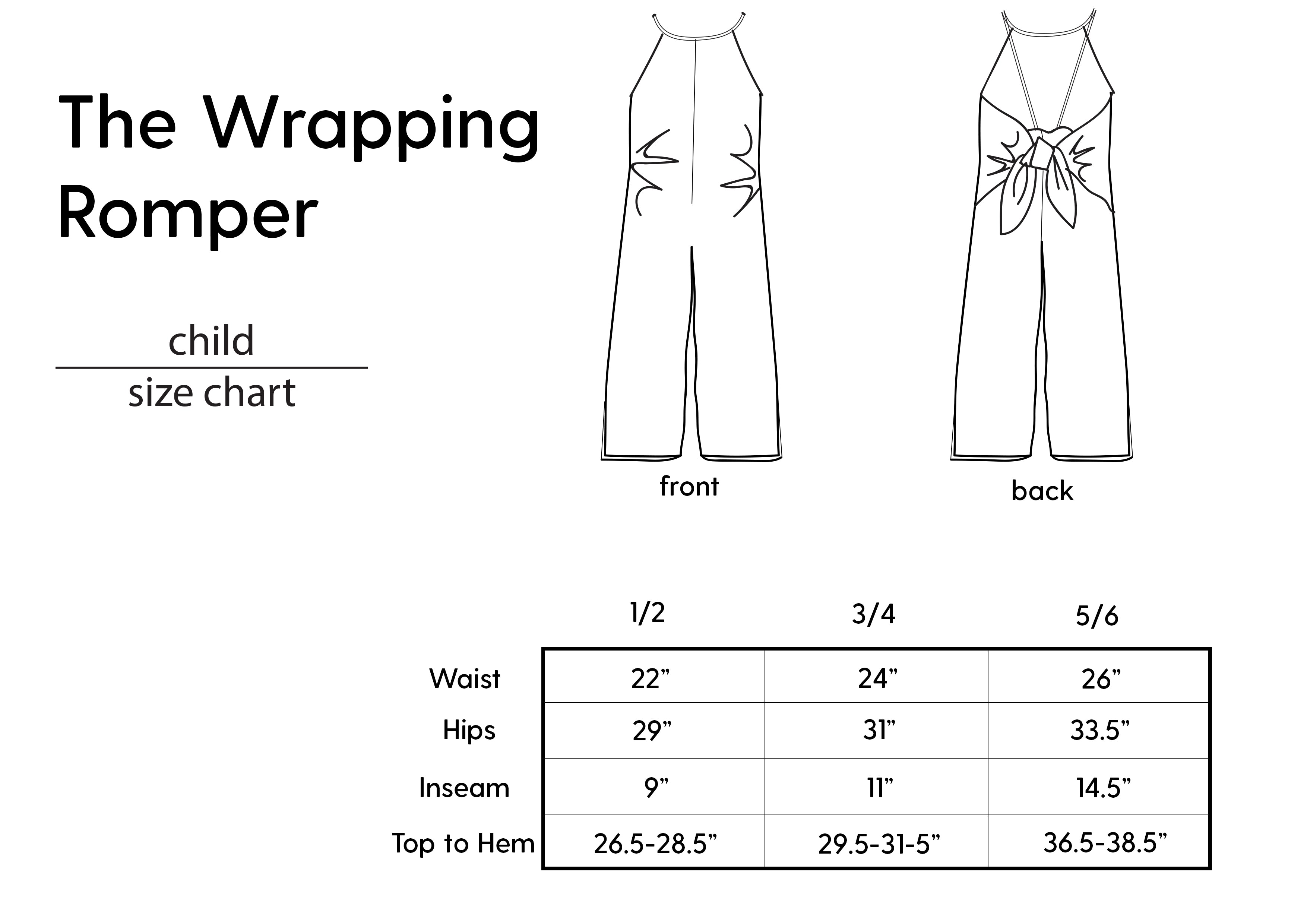 Wrapping Romper - Indigo Wave