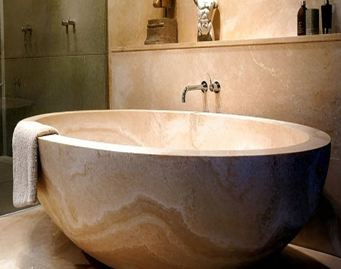 Antico Classico Travertine Bathtub Hawaii Stone Imports