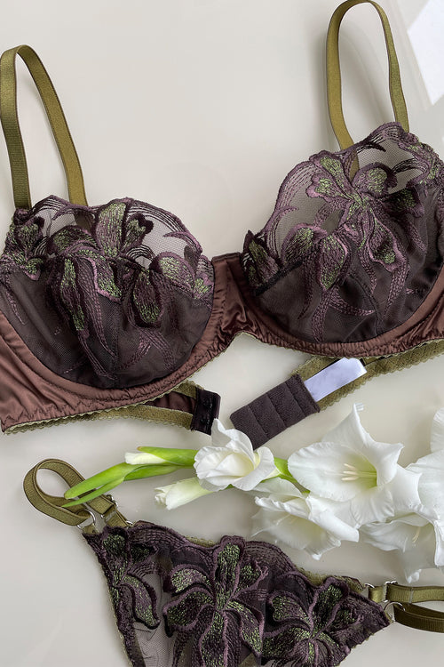 Premium Grace Burgundy Lace Handmade Lingerie Set – Angie's Showroom