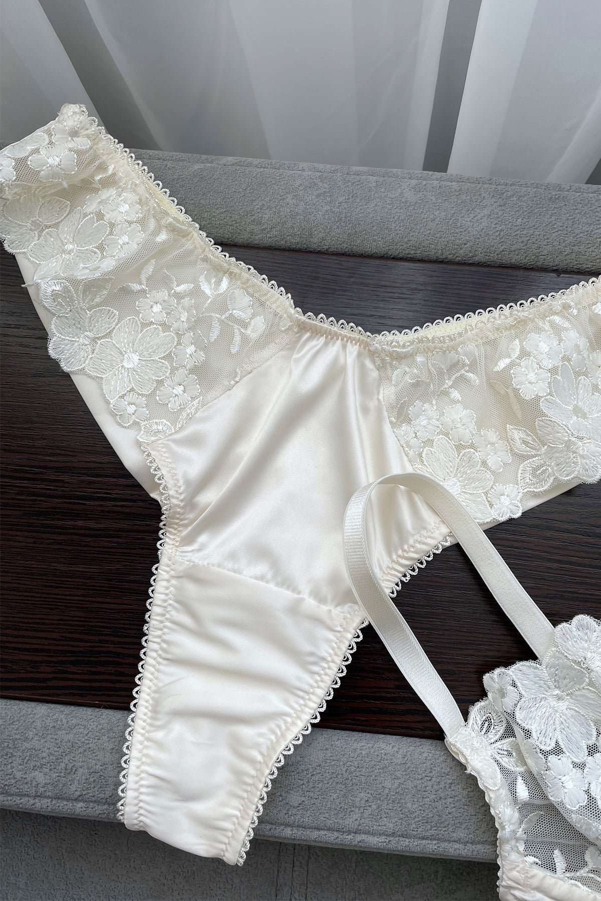 Premium Adele Ivory Bridal Handmade Lingerie Set – Angie's showroom