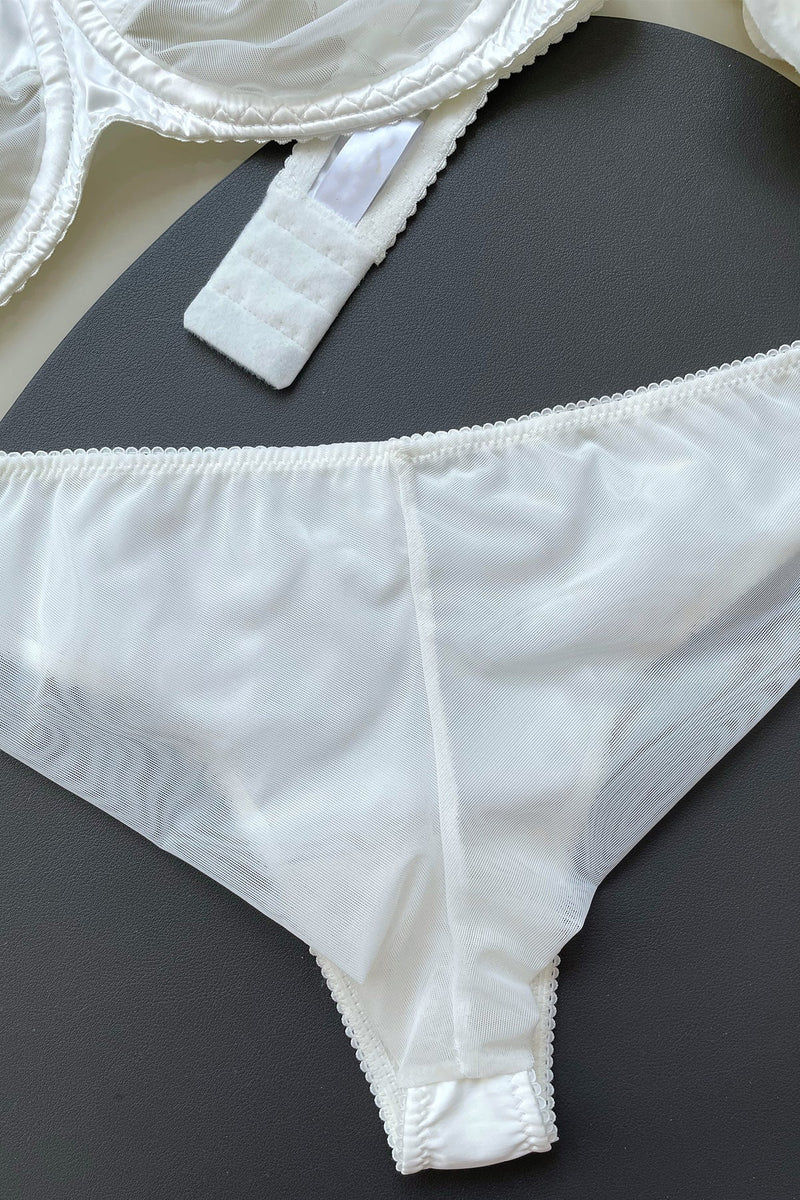 Premium Collette White Handmade Lingerie Set – Angie's showroom