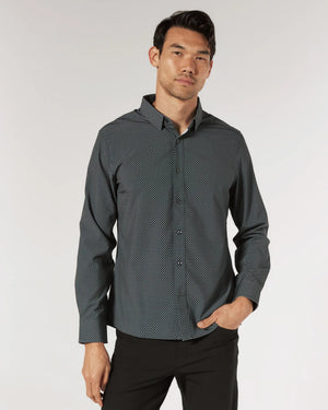 Axton Long Sleeve Shirt | Black - The Vault Clothing Co.