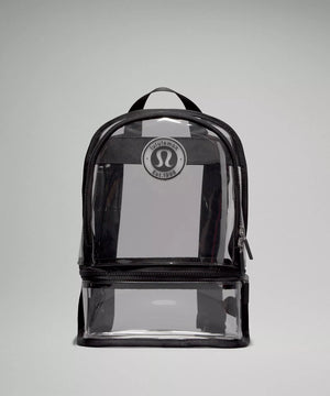 Clear Mini Logo Backpack | Black - The Vault Clothing Co.