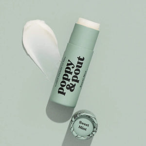 Poppy & Pout Lip Balm | Sweet Mint - The Vault Clothing Co.