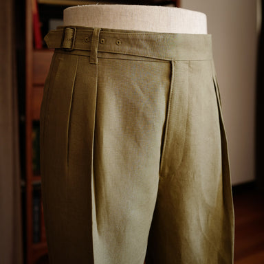 Green Cavalry Twill Trousers (New Classic) — Last & Lapel