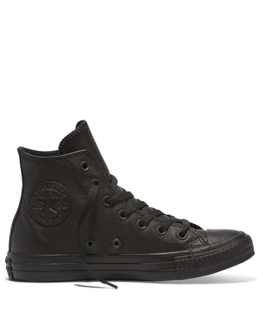 all star leather high top