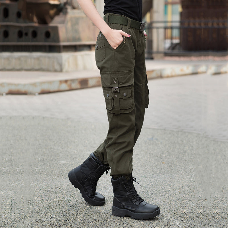 cargo pants combat boots