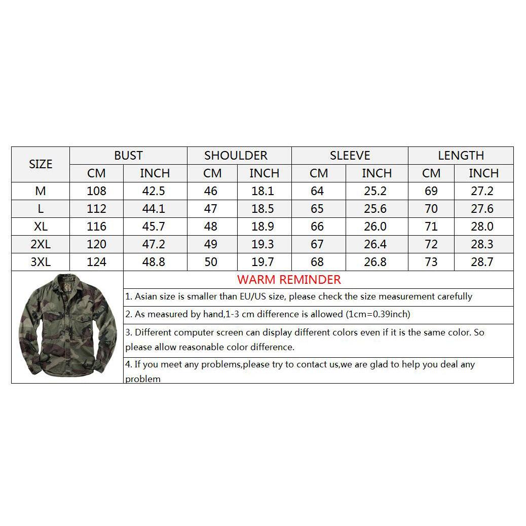 Tactical High Quality Camo Long Sleeve Men's Shirt – TANGEEL