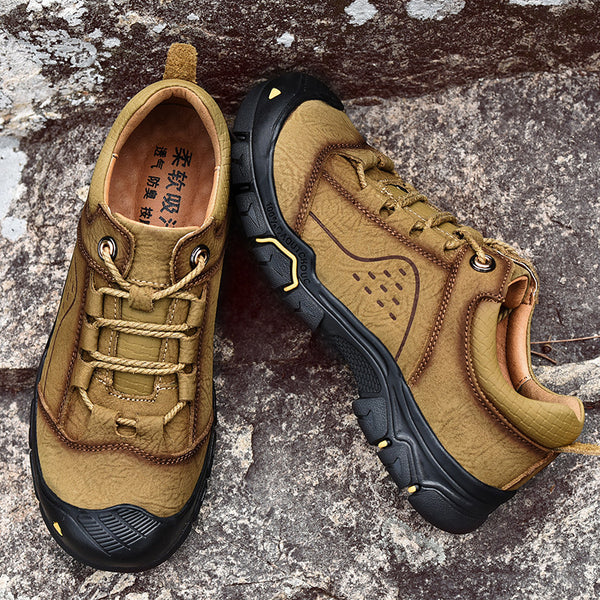 Cowhide Breathable Wear-resistant Men's Outdoor Shoes – TANGEEL