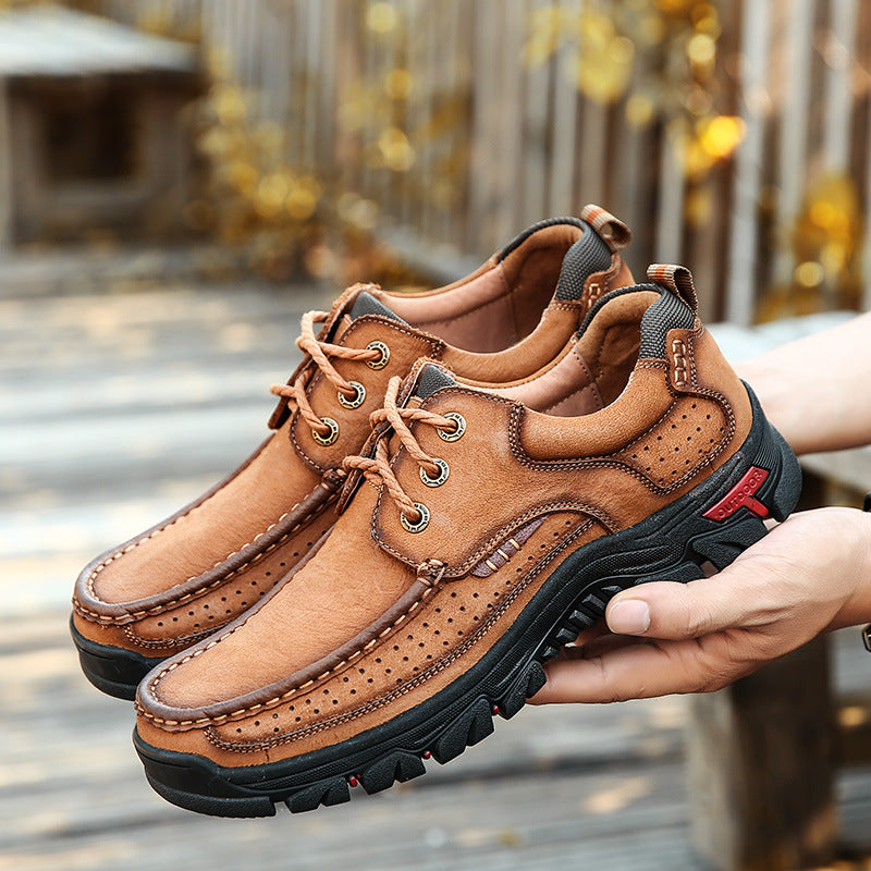 Outdoor Supportive And Comfortable Orthopedic Lace Up Mens Shoes Tangeel 4097