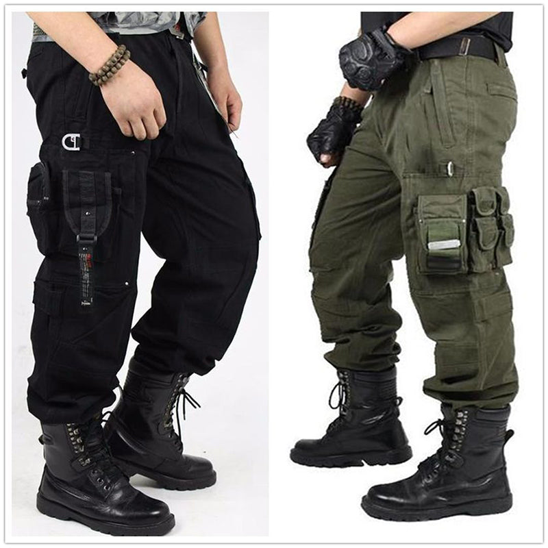 cargo pants combat boots