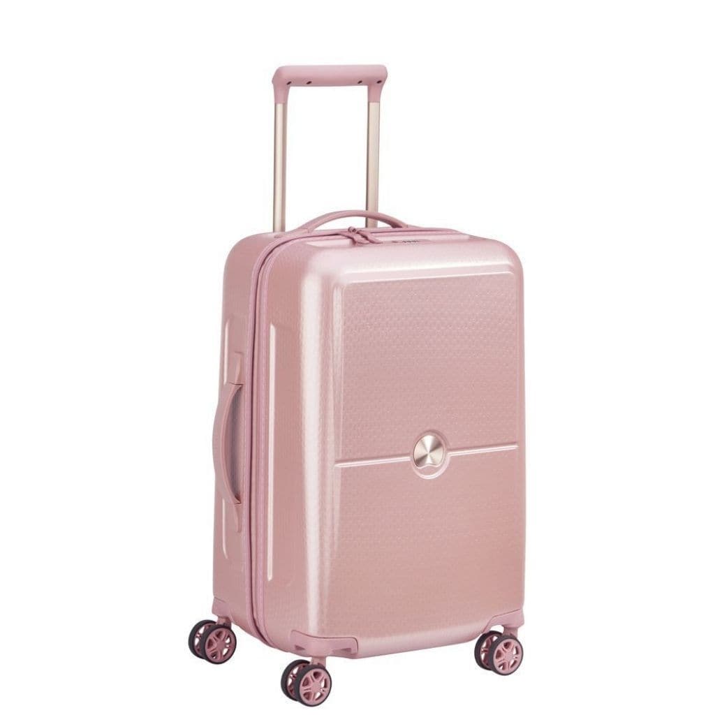 beige hard shell suitcase