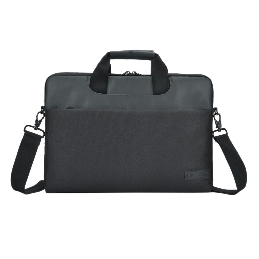 brenthaven elliot tote laptop case black