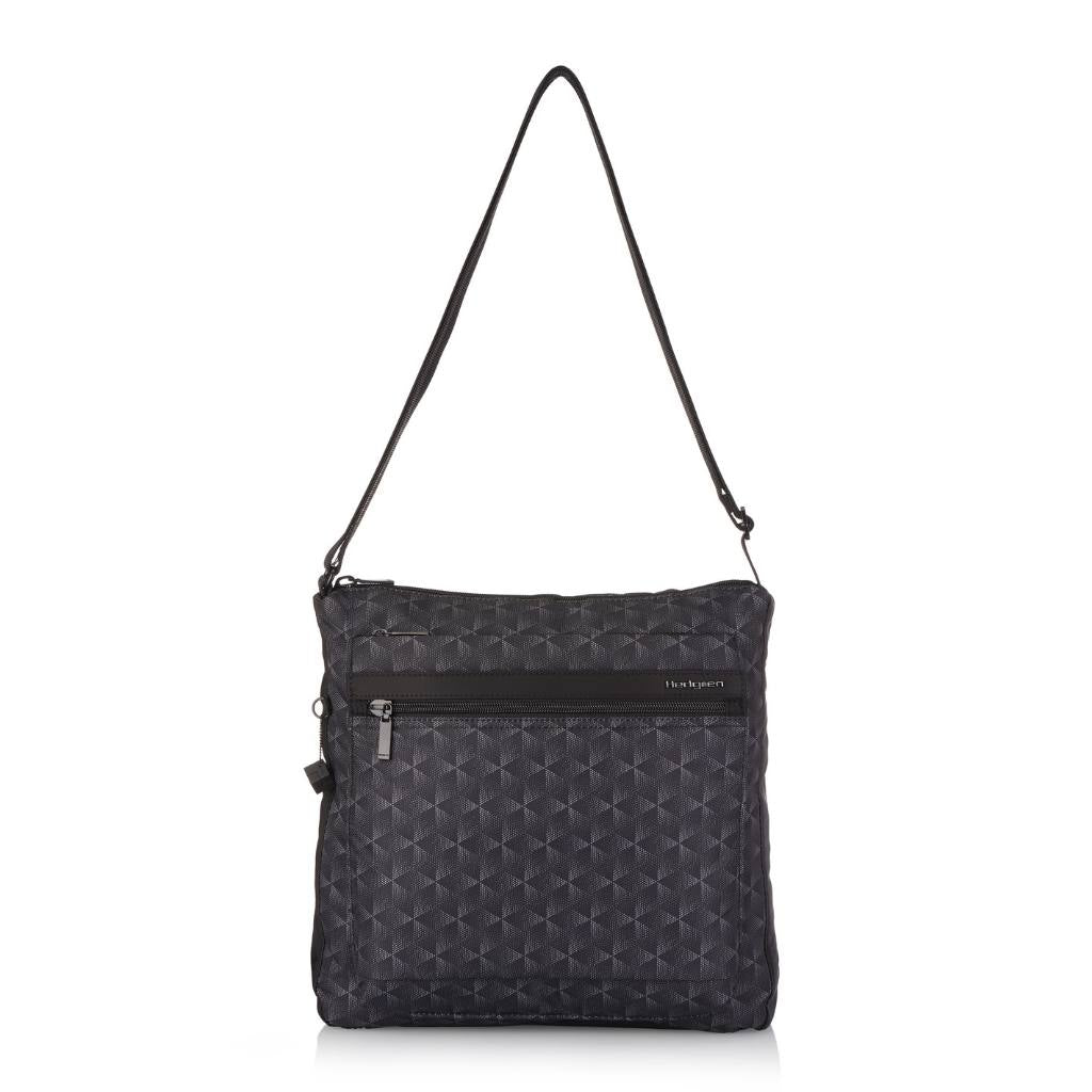 Hedgren Fanzone Vertical Crossbody RFID Bag Black | On Sale - Love Luggage