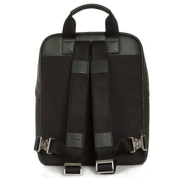 Knomo Dale Leather 15&quot; Laptop Backpack - Black