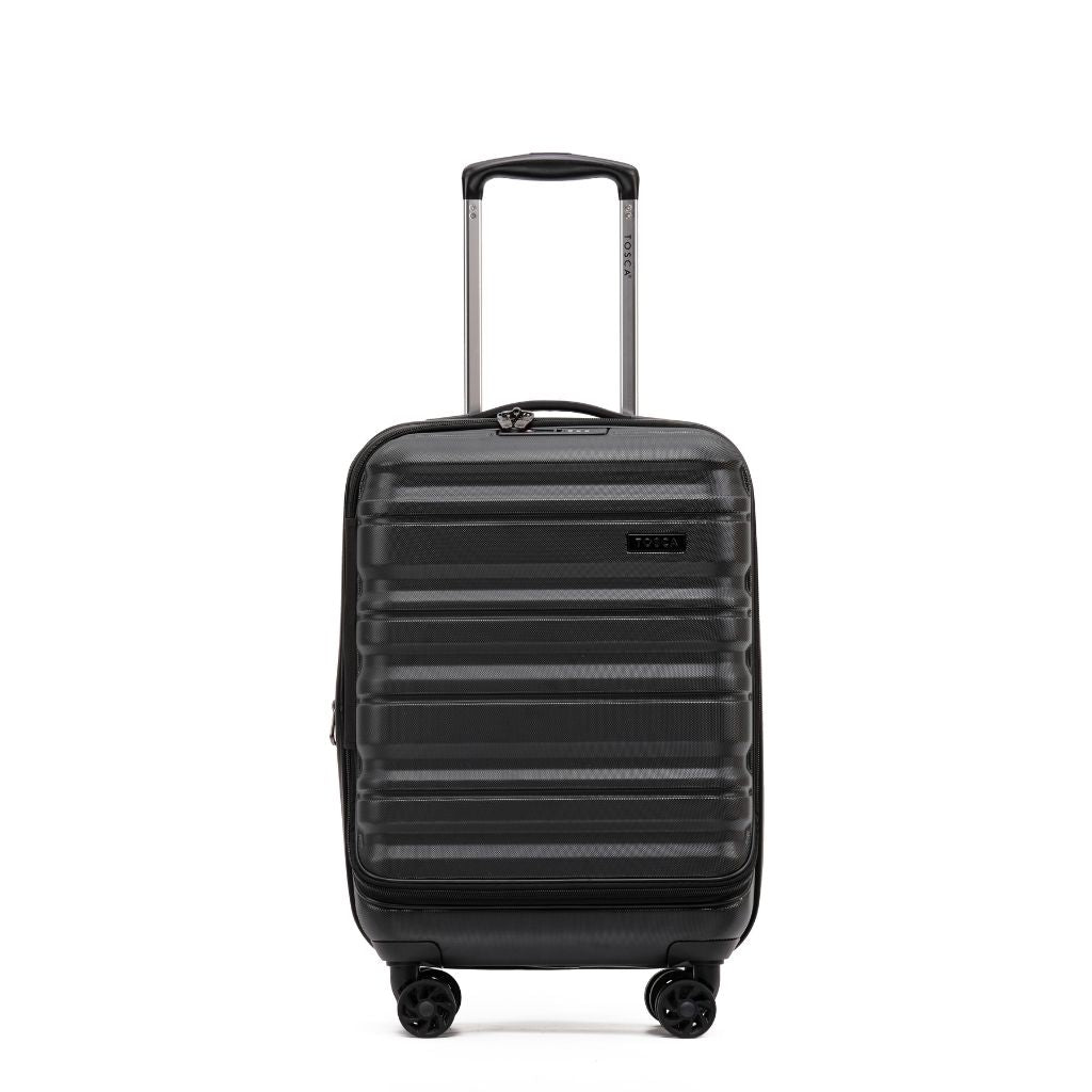 Tosca Sub Zero 2.0 Carry On 55cm Hardsided Luggage - Black - Love Luggage