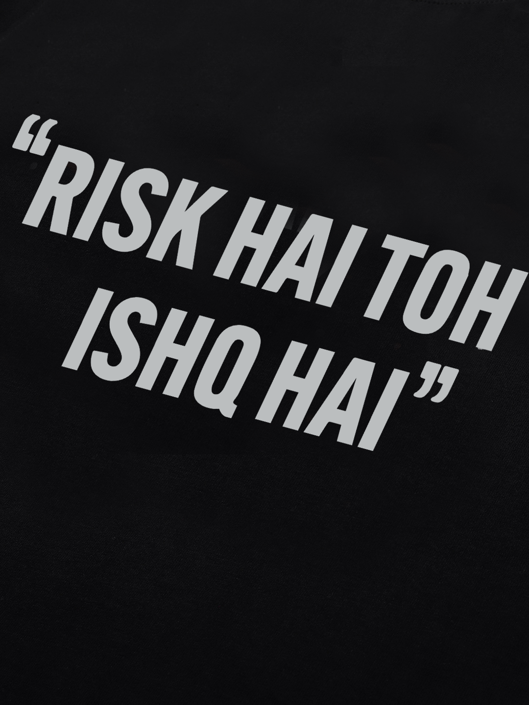 Risk Hai Half Sleeves T Shirt Desi T Shirts Be Awara