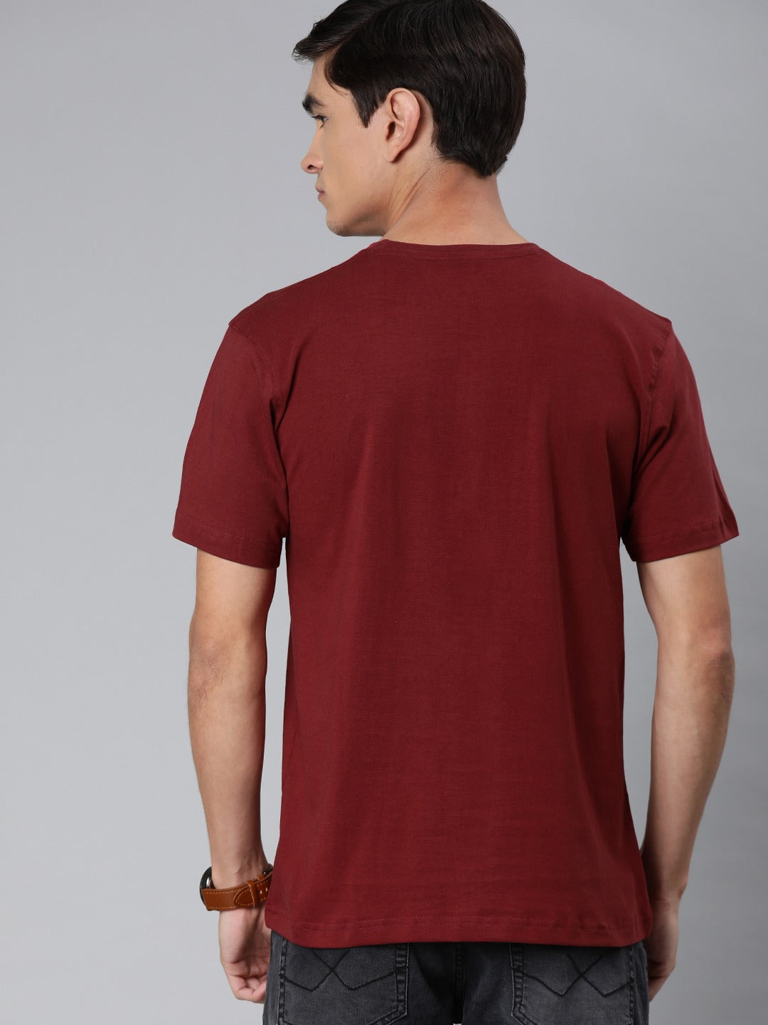 Plain Maroon T Shirt Buy Maroon T Shirts Online In India Be Awara