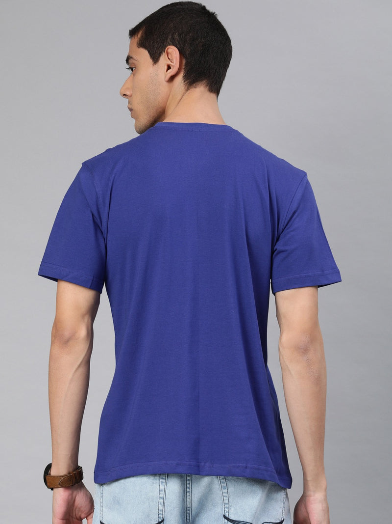 Buy Plain Royal Blue T-Shirts Online For Men in India | Be Awara
