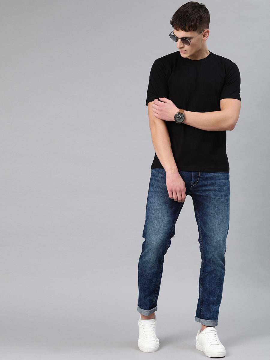 Plain Black T Shirt - Buy Plain Black T Shirts For Men Online in India ...