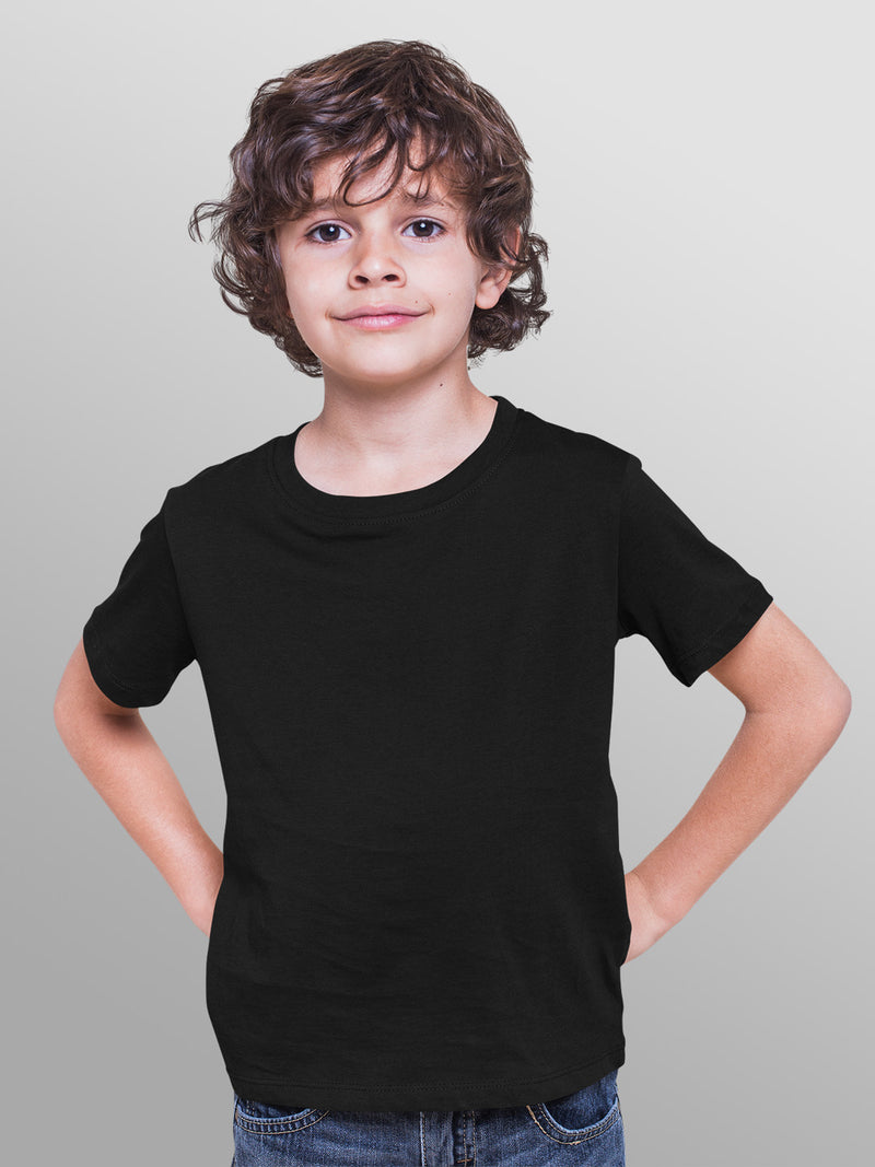 plain black t shirt child