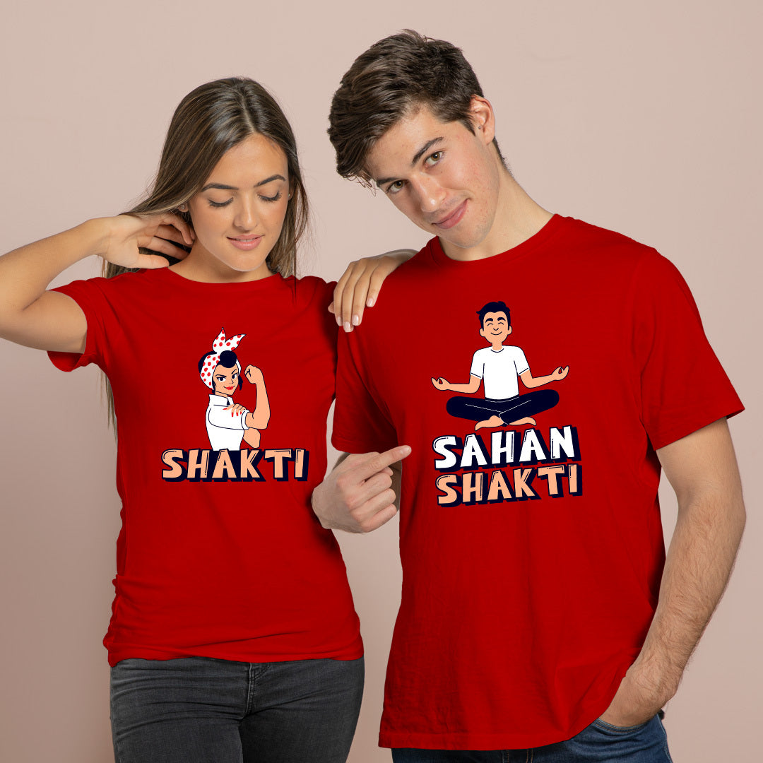 Buy Sahan Shakti Couple T-Shirt Online India - Be Awara