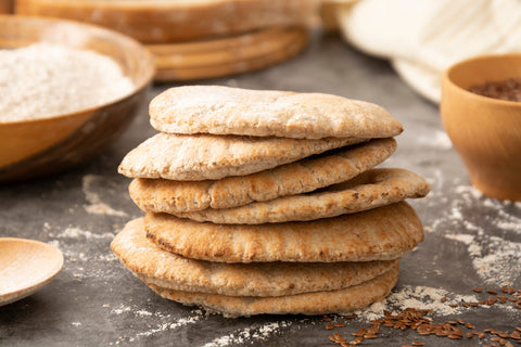 Stacks of dried bread