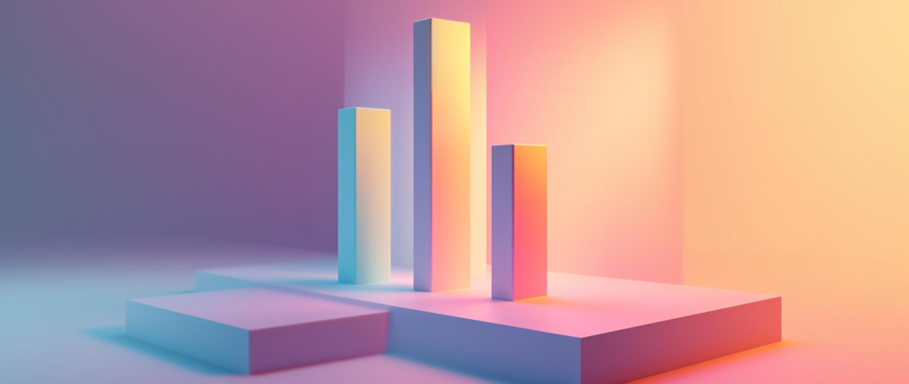 multi-colored blocks representing retail business model