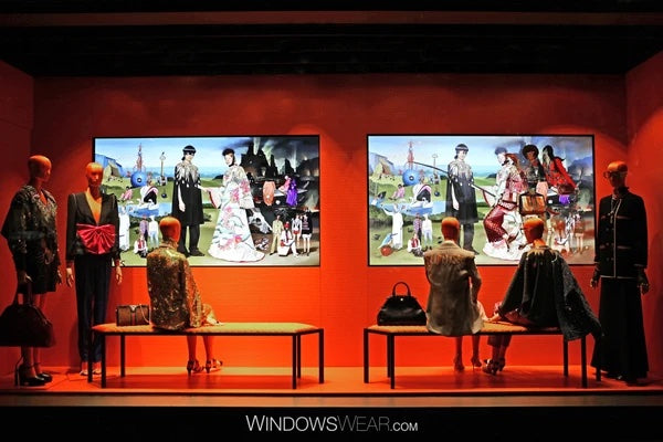 Gucci art gallery window display