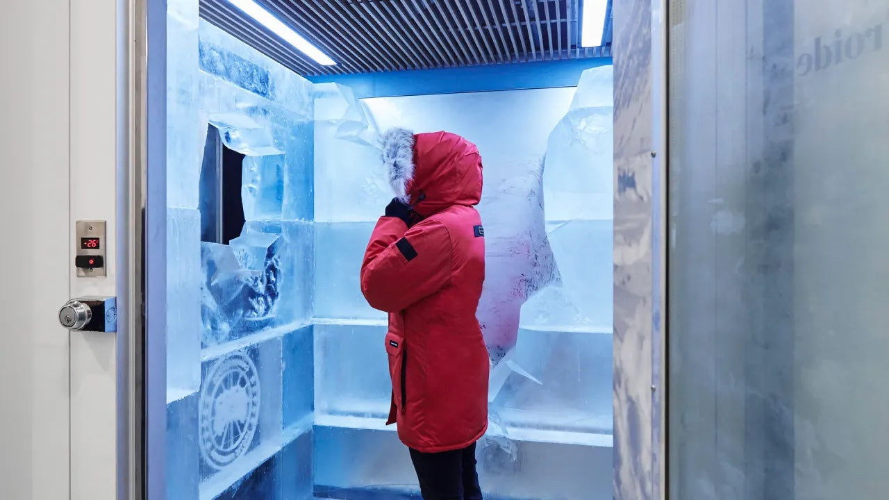 Canada Goose cold room