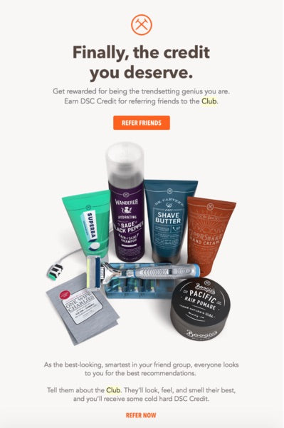 Dollar Shave Club email