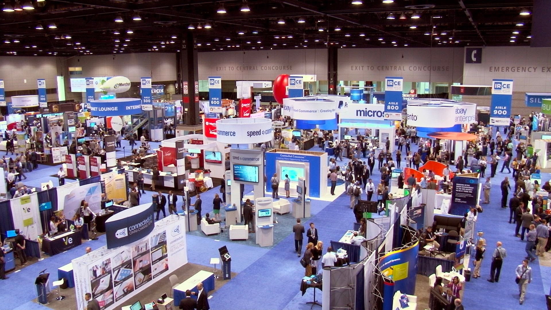 Expo hall at a trade show