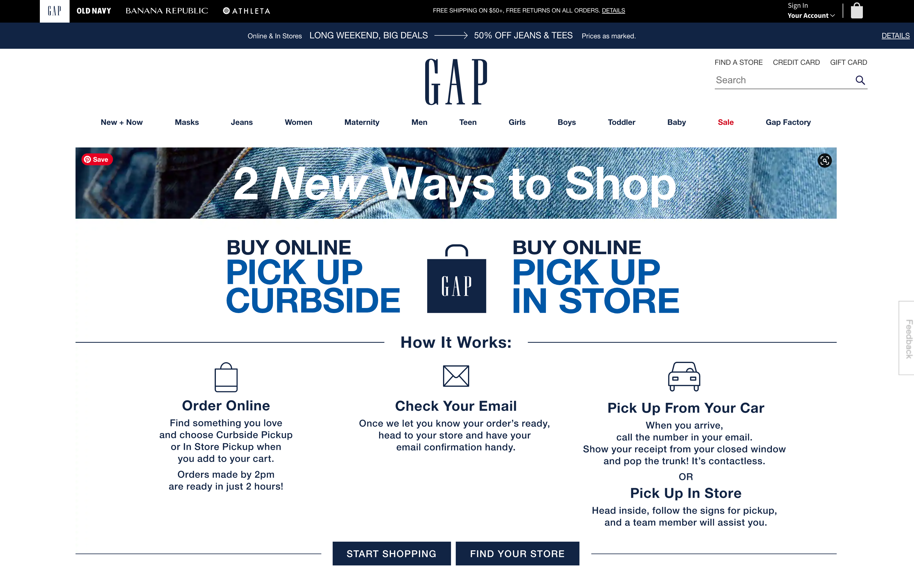 Gap BOPIS