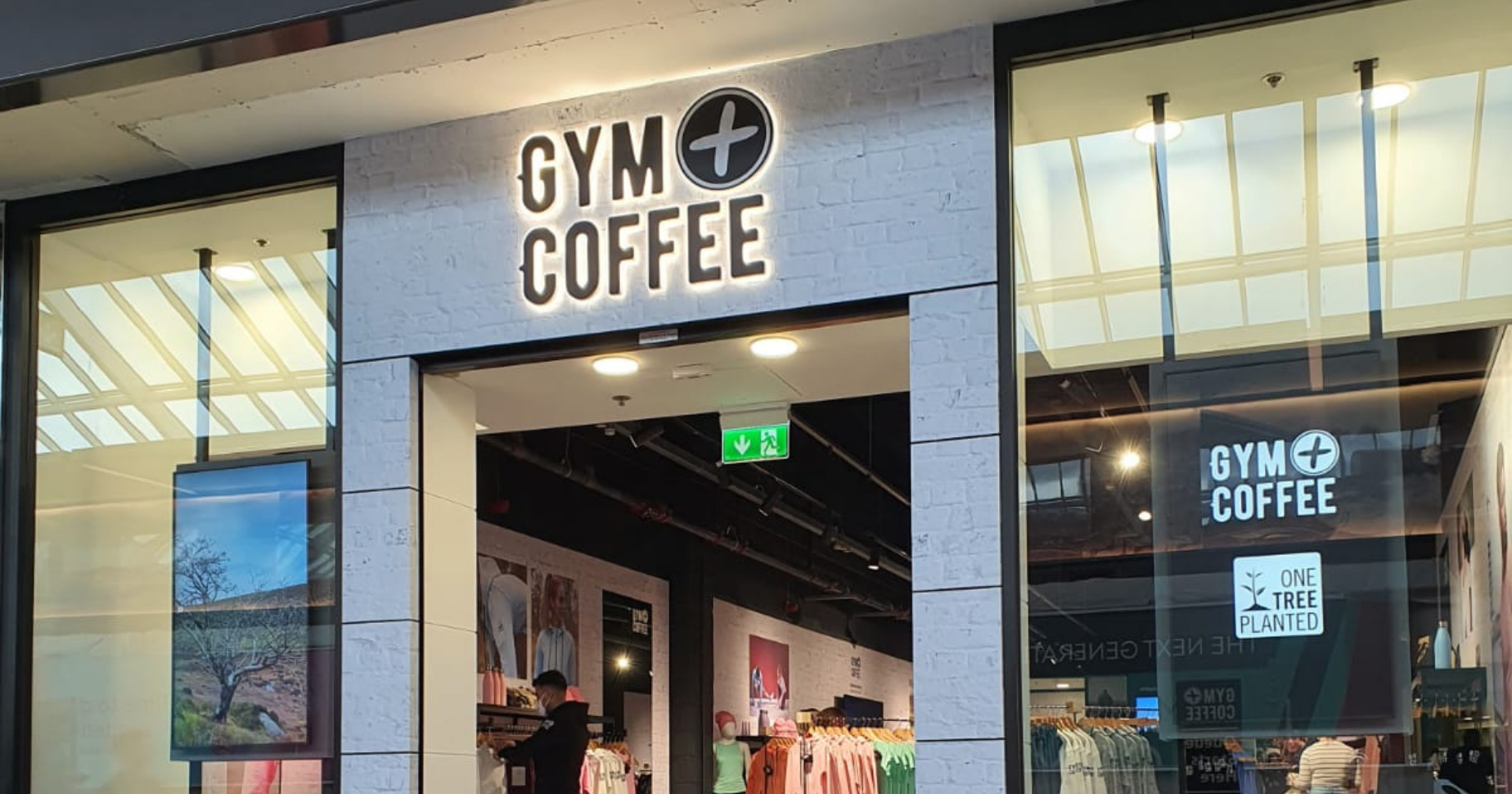 Gym + Coffee storefront