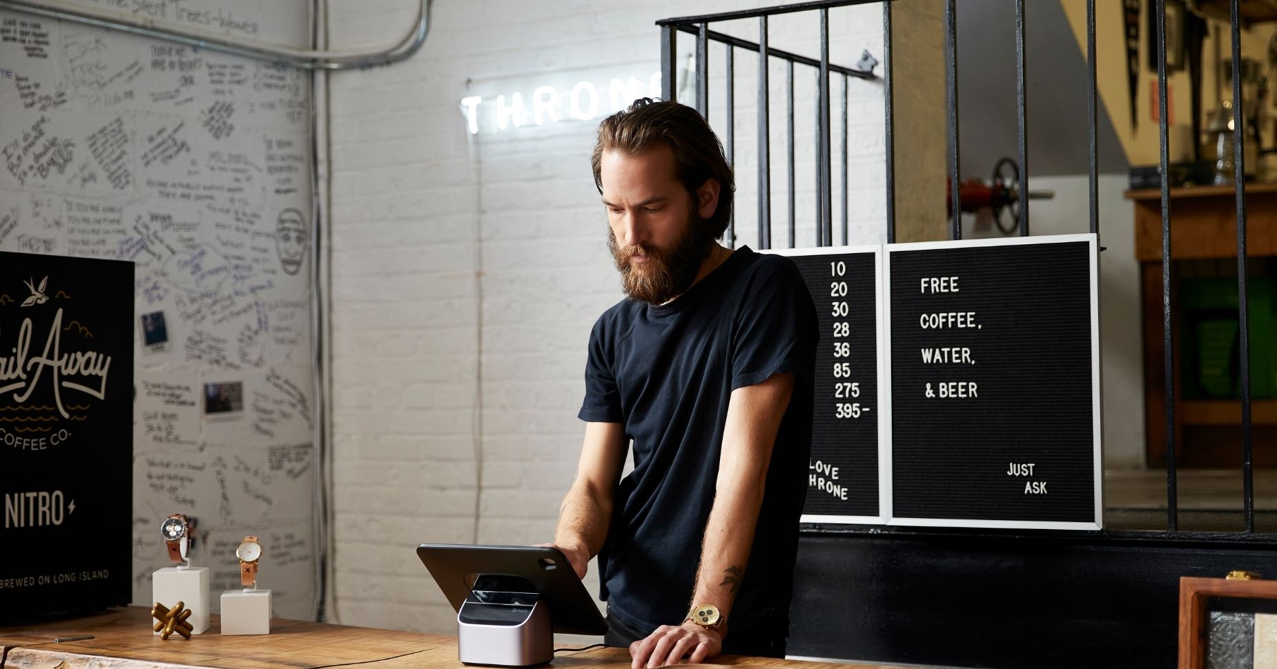 Man at point of sale