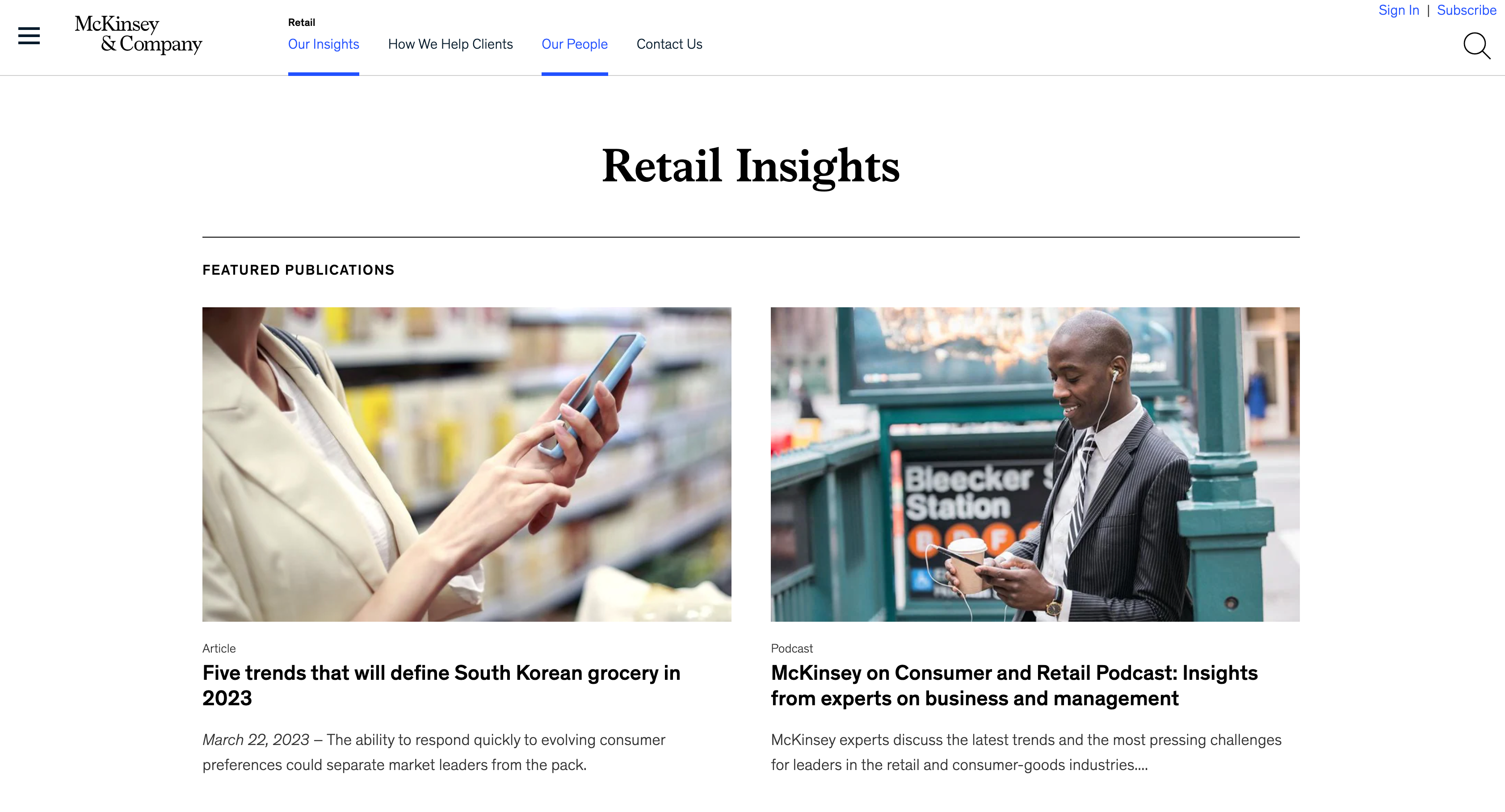 mckinsey retail newsletter