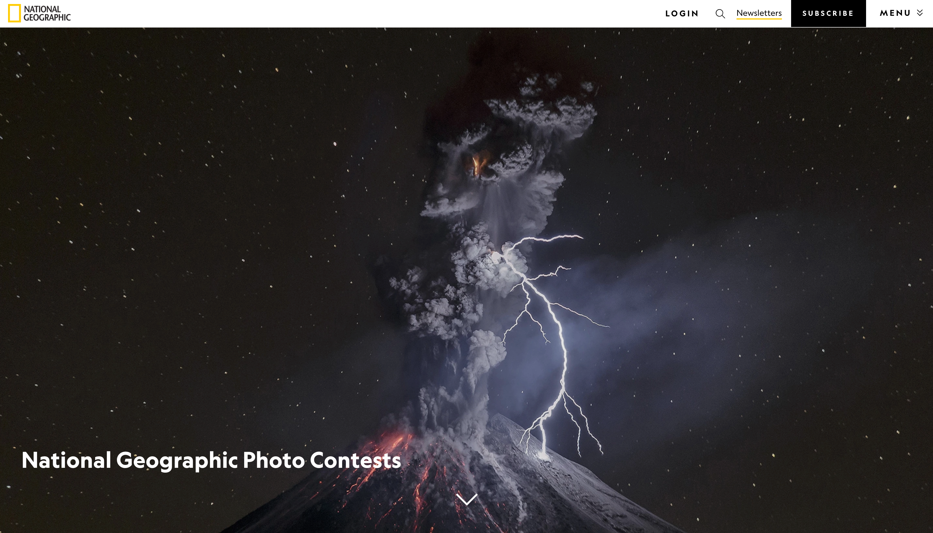 National Geographic Photography Contest Landing Page