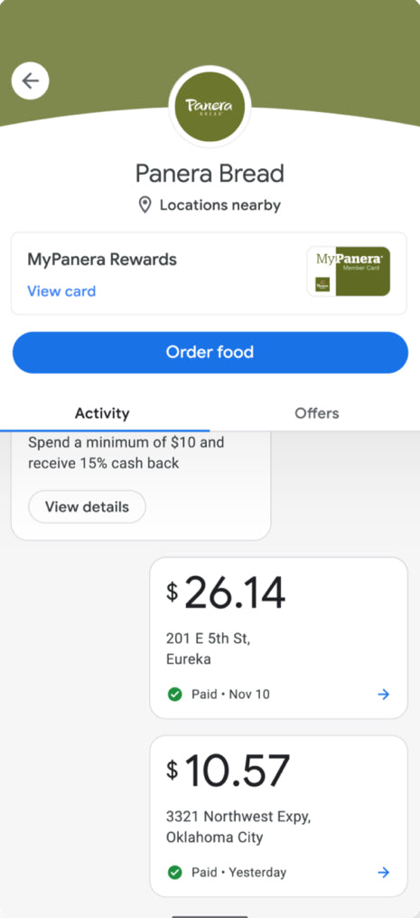 Google Pay checkout